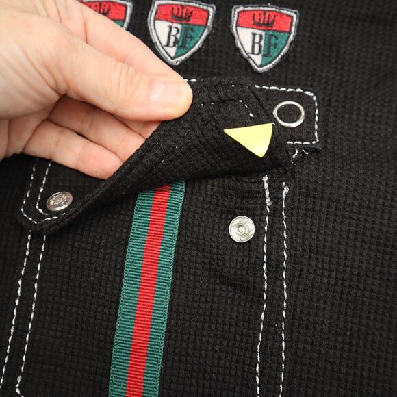 One Color One Nation Sweater Mens 3XL Black Long Sleeve Pullover Waffle Knit - Picture 7 of 16